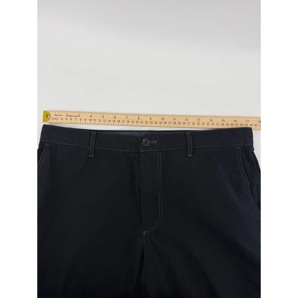 Banana Republic Chino Pants,Men's Straight Fit Navy Cotton Blend PinStripe 33x32